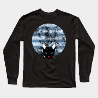 sphynx cat - black cat Long Sleeve T-Shirt